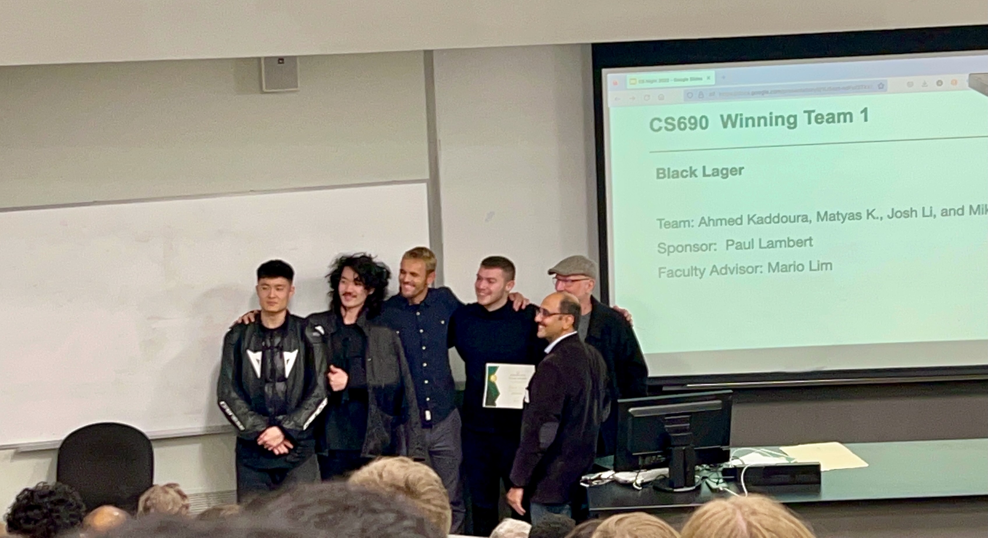 Black Lager Best Project certificate